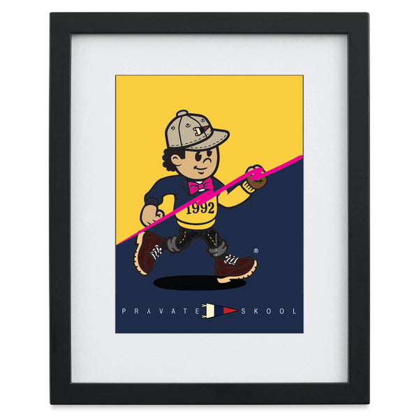 Preppy Pete  8x10 Picture (Yellow and Navy)