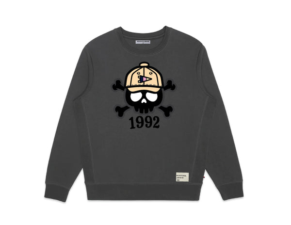 Preppy Pete Skull and Bones Sweatshirt (Charcoal)