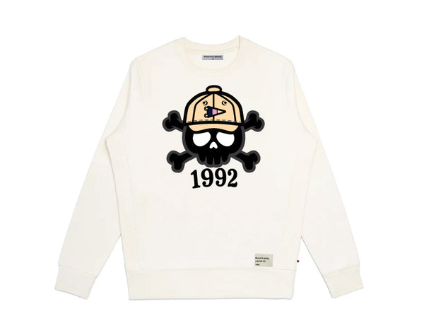 Preppy Pete Skull and Bones Sweatshirt (Natural)