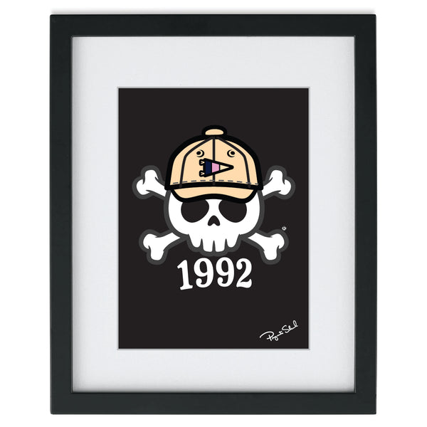 Skull and Bones 8x10 Picture (White)