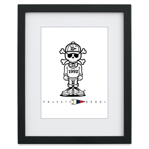 Skull and Bones Prep 8x10 Picture (Black and White)